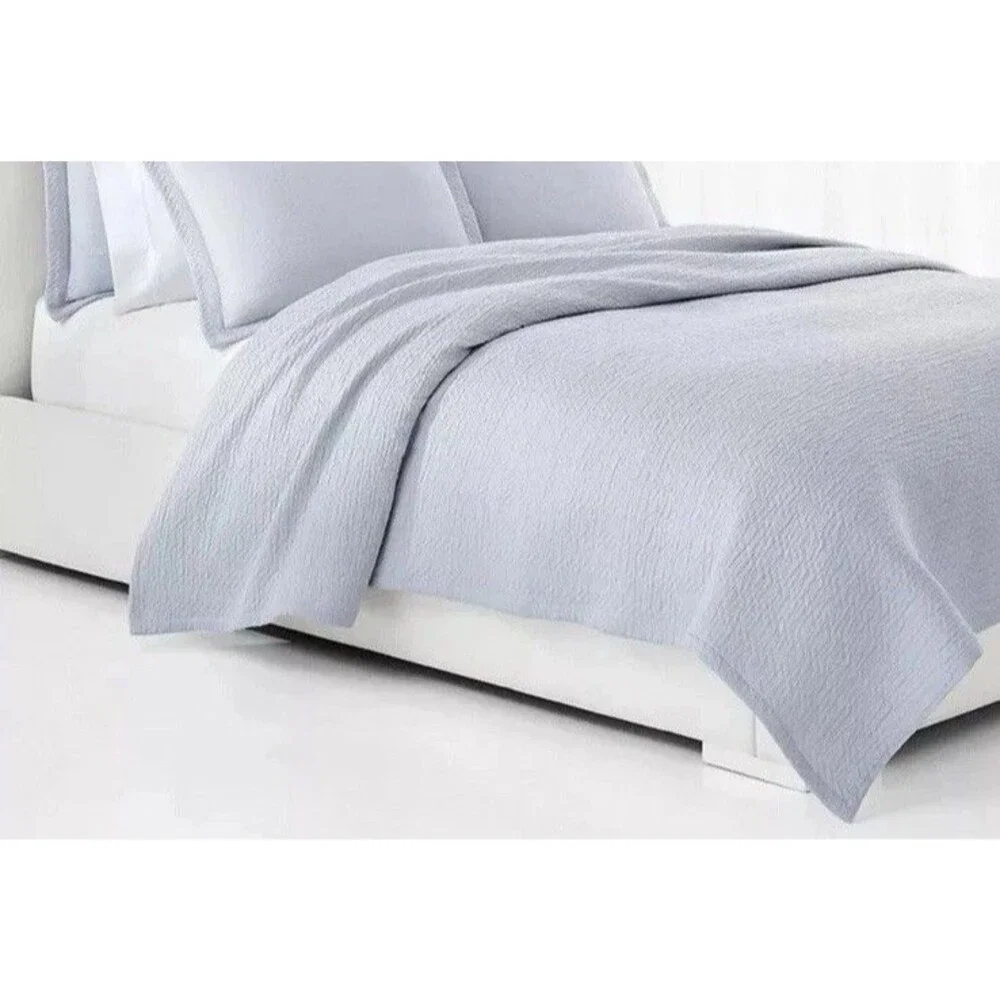 Ralph Lauren Kaia Matelassé Full/Queen Coverlet Bedspread ,Blue Cornflower